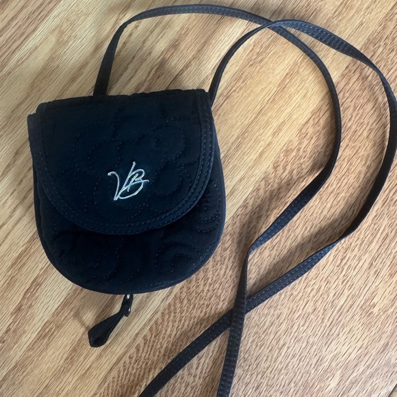 Vera Bradley Handbags - Vera Bradley Black Quilted Mini Bag Festival Concert Small